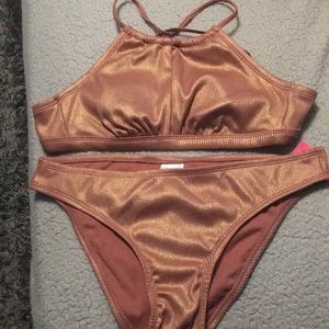 Brand new xhilaration rose gold bikini